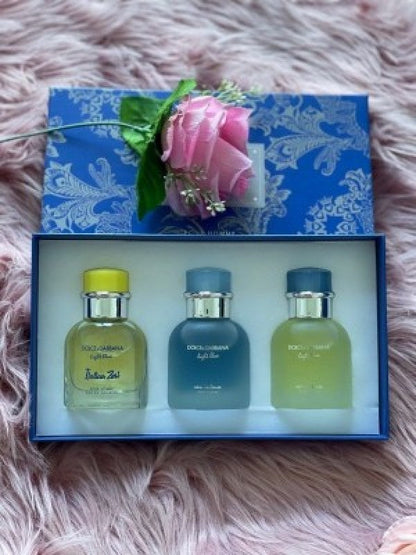 Dolce Gabbana Blue Pour Homme Gift Set of 3 (Xurry)