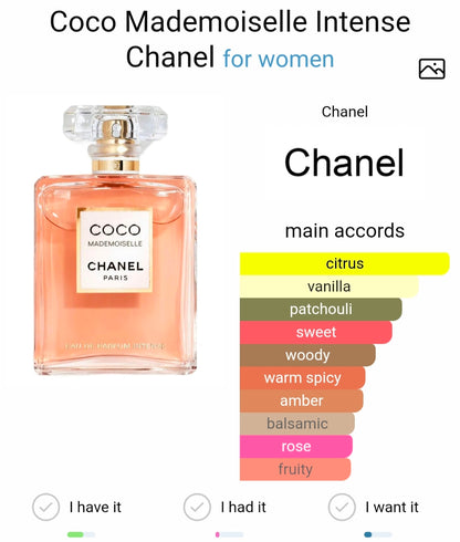 Chanel Coco Mademoiselle Eau de Parfum Intense (Xurry)