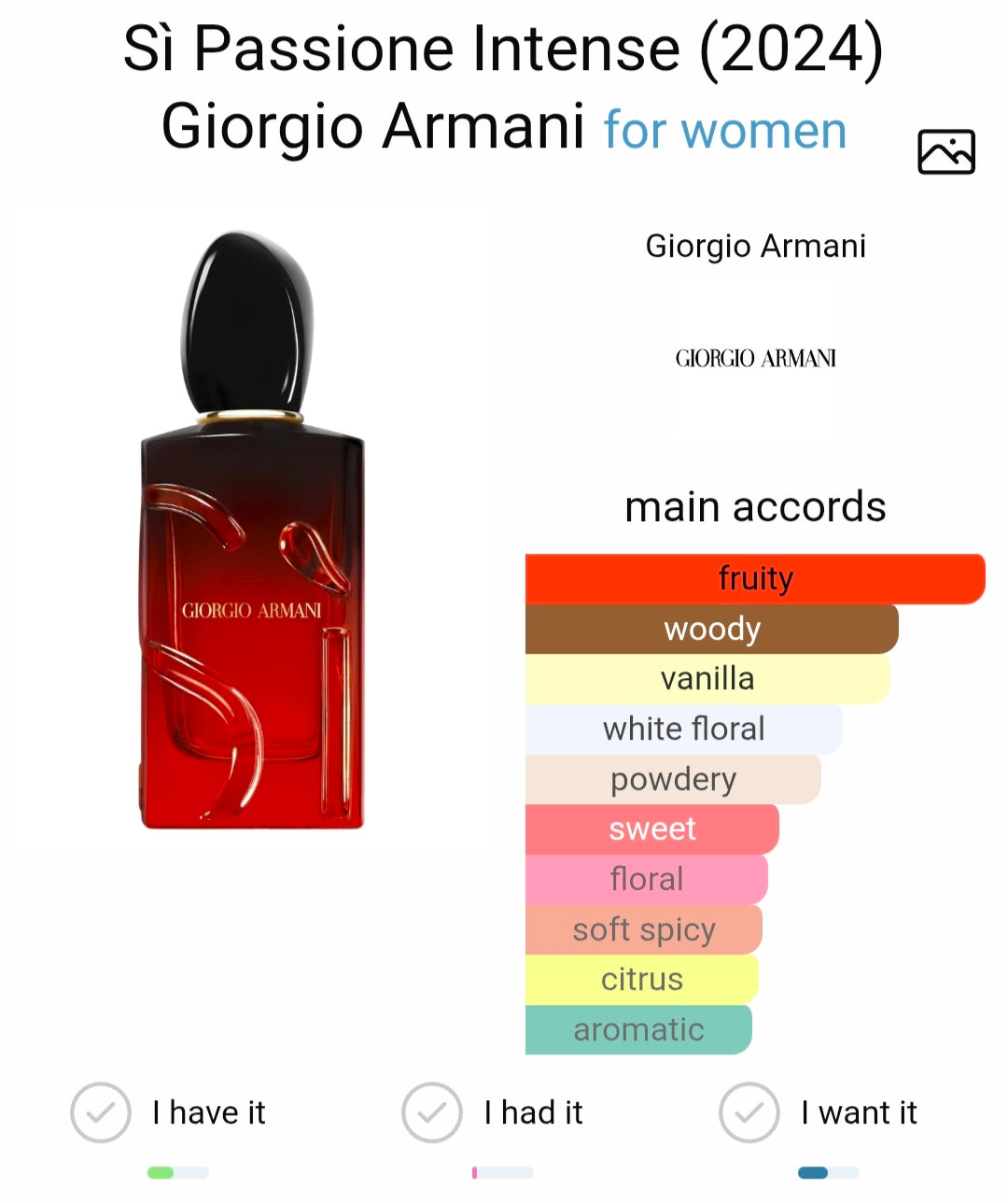 Giorgiio Armanii Sì Intense Passione (Xurry)