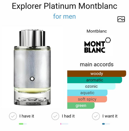 Monnt Blancc Exploreer Platinum (Xurry)