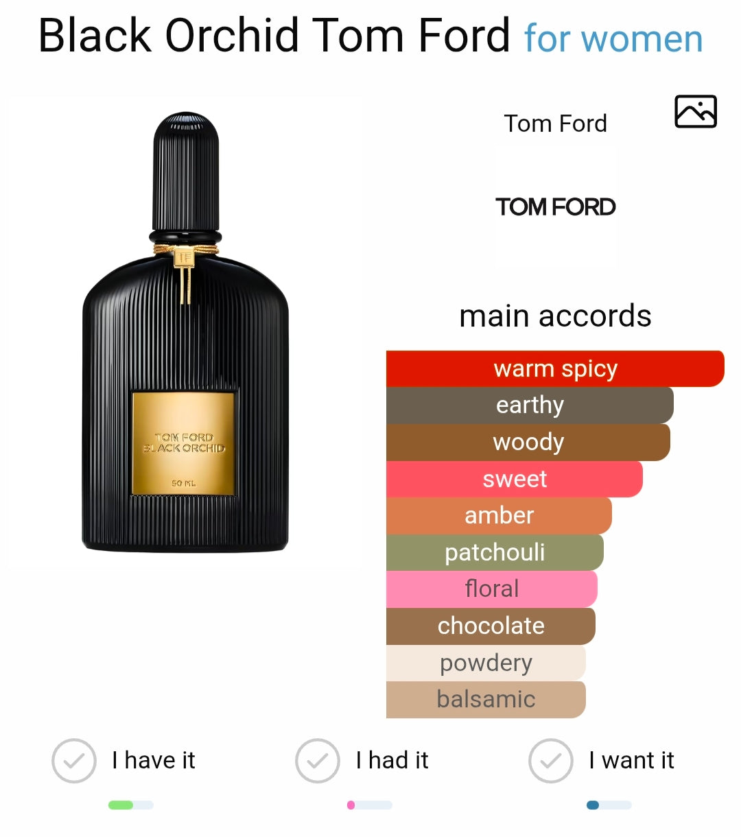 Tomm Forrd Black Orchhid Timeless (Xurry)