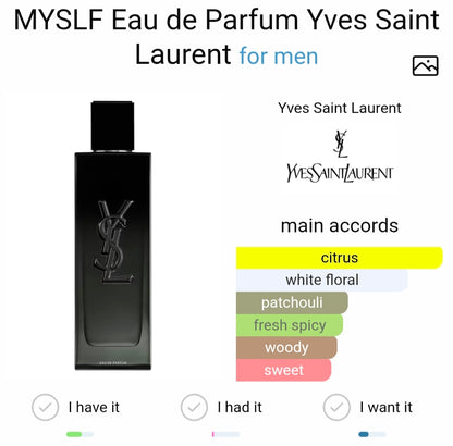 Yves Saintt Laurentt MYSLF Eau De Perfume (Xurry)
