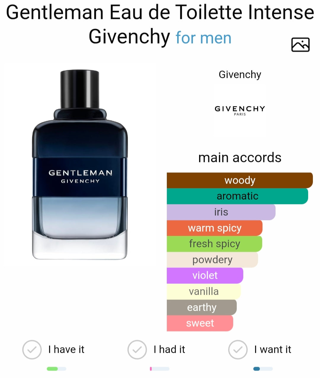 Giivenchy Gentleman Eau De Toilette Intense (Xurry)