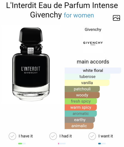Giivenchy L'Interdit Eau de Parfum Intense (Xurry)