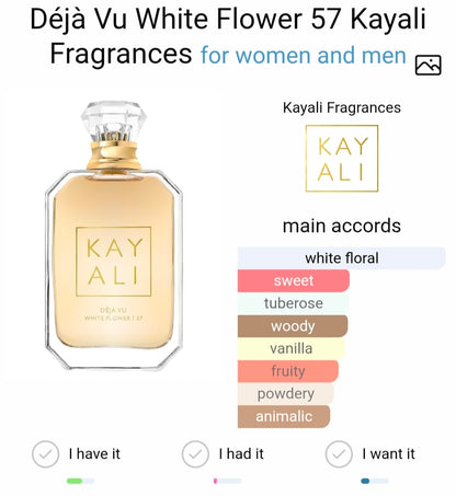 Kayalii Deja Vu White Flower | 57 EDP (Xurry)