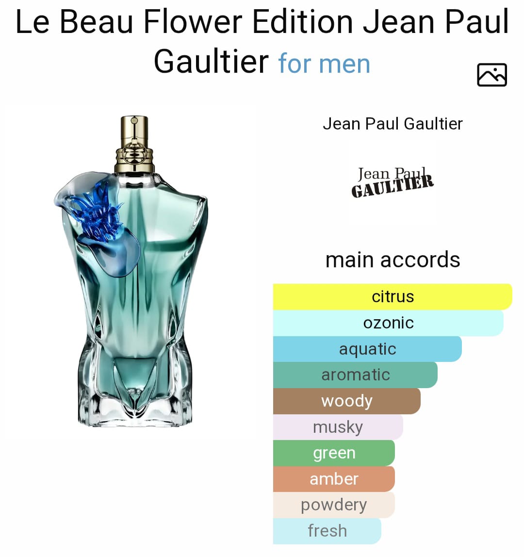 Jeann Paull Gaultierr Le Beauu Flowe Edition EDP (Xurry)