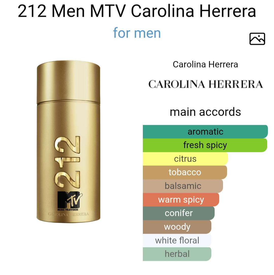 Caroolina Herreera 212 Men NYC MTV EDT (Xurry)