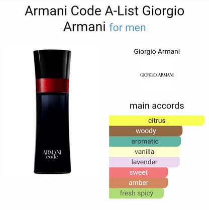 Giorgioo Armanii Code A-List EDT 110ml (Xurry)